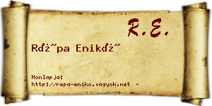 Répa Enikő névjegykártya
